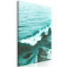 Canvas A peaceful wave - deep green sea with a small wave in the foreground 135279 additionalThumb 2