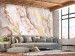 Wall Mural Delicate elegance - abstract composition with marble and gold 138179