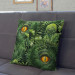 Decorative Microfiber Pillow Wild eye in the midst of greenery - floral motif with fern leaves cushions 146879 additionalThumb 3