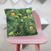 Decorative Microfiber Pillow Wild eye in the midst of greenery - floral motif with fern leaves cushions 146879 additionalThumb 2
