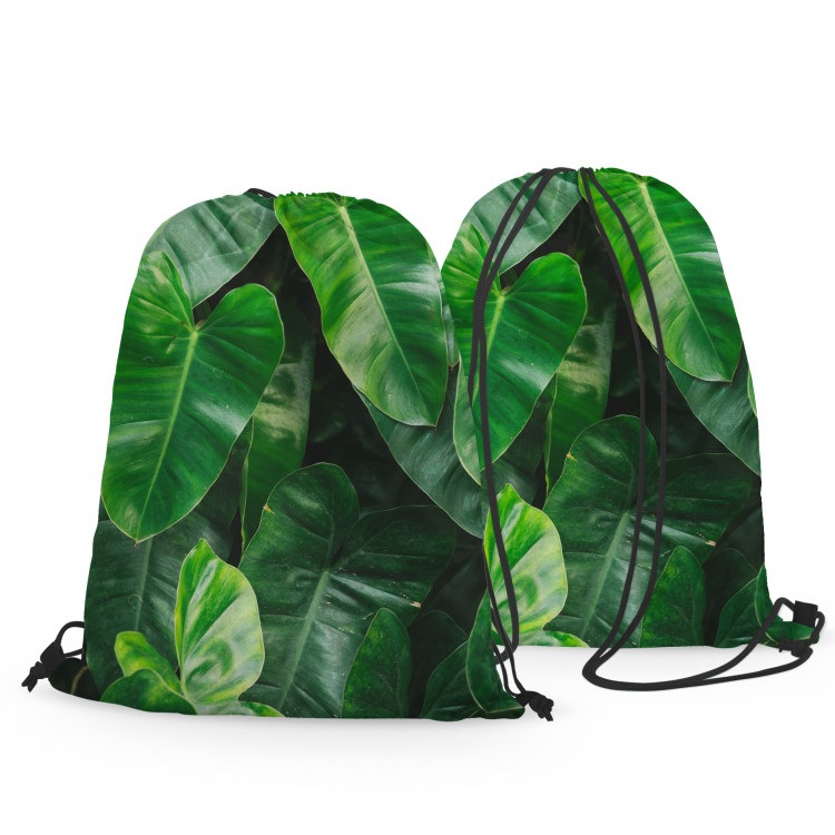 Backpack Faces of greenery - a plant composition with rich Philodendron detailing 147579 additionalImage 3