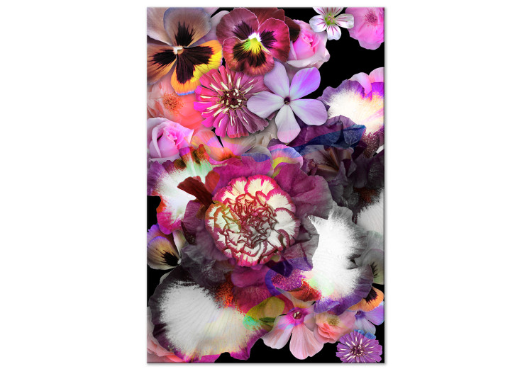 Canvas Plant madness - lush flowers in purple and pink colors 117989