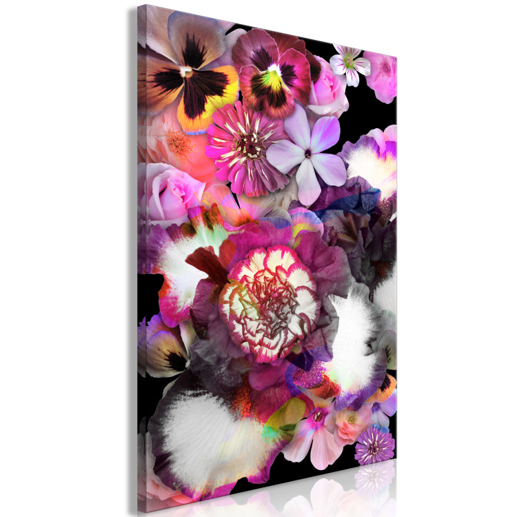 Canvas Plant madness - lush flowers in purple and pink colors 117989 additionalImage 2