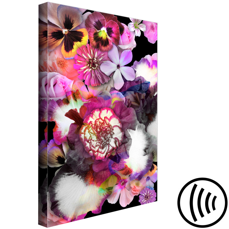 Canvas Plant madness - lush flowers in purple and pink colors 117989 additionalImage 6