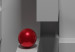 Canvas Red balls and gray solids - three-dimensional abstraction with figures 136089 additionalThumb 4