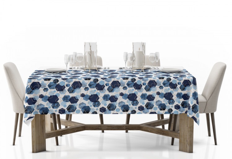 Tablecloth Elegant hexagons - geometric motifs shown on a white background 147289 additionalImage 2