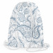 Backpack Stylised leaves - minimalist, white and blue floral theme 147389