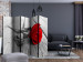 Room Divider Abandoned Rose II - red rose flower on a gray wooden floor 133799 additionalThumb 4