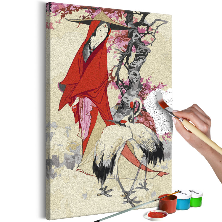 Paint by Number Kit Woman and Cranes  142499 additionalImage 3