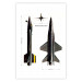 Poster North American X-15 - Rocket Plane in Projection with Dimensions 146299