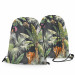 Backpack In the jungle - palm trees, tiger and monkey on dark background 147699 additionalThumb 3